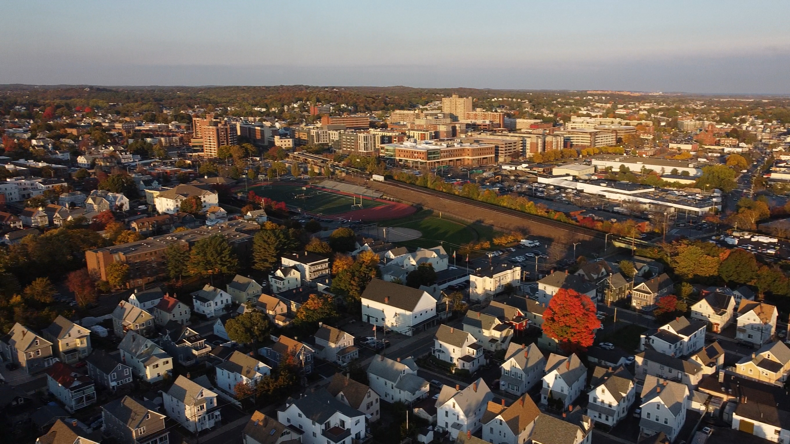 Malden cityscape